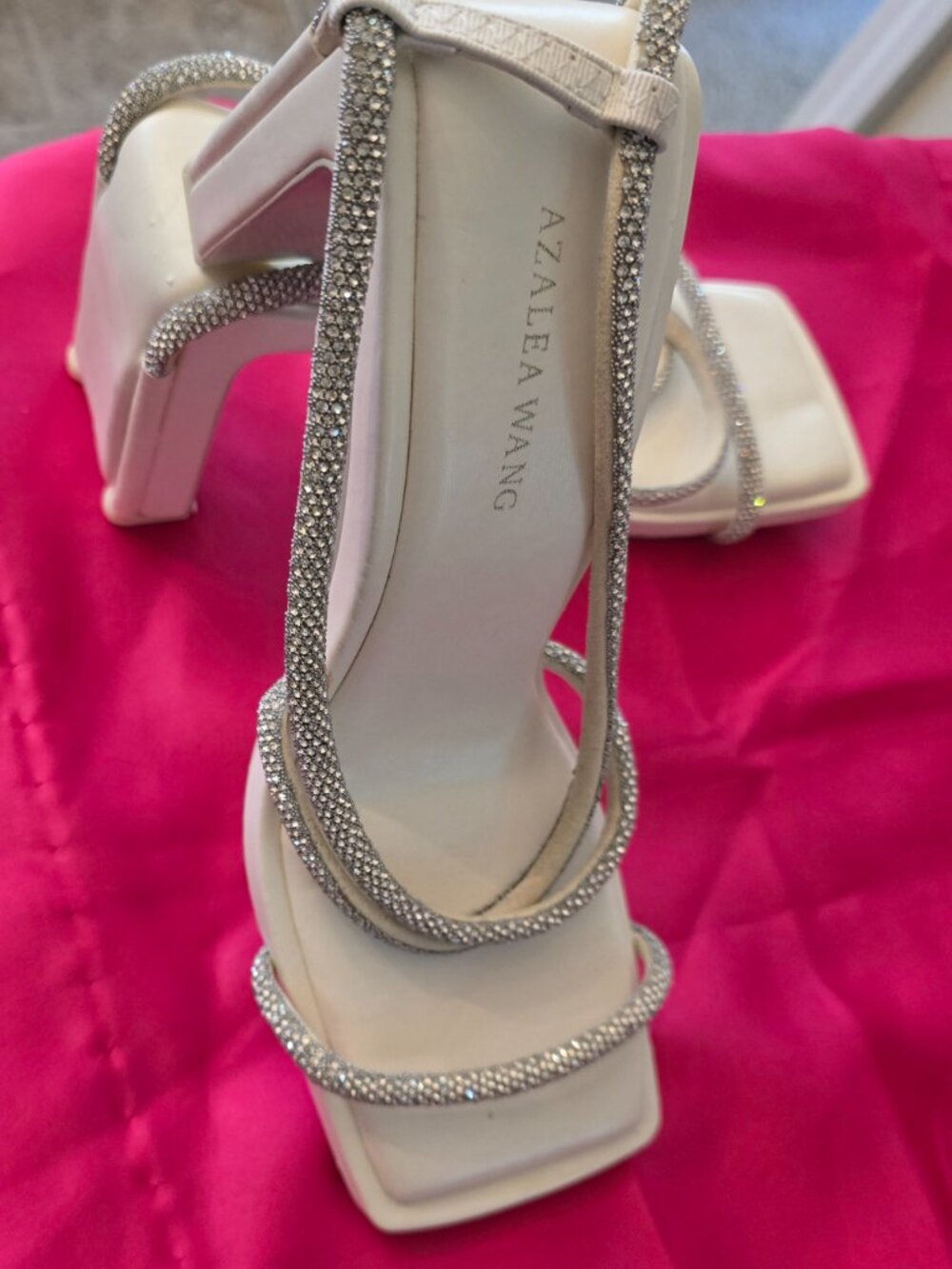 Azalea Wang White Sandals